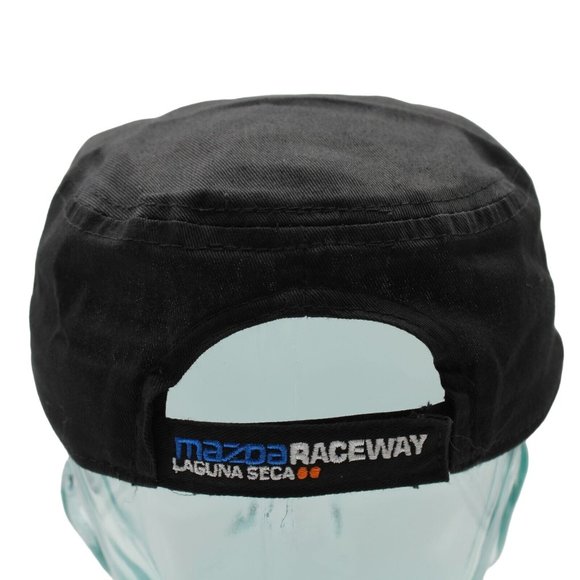 MotoGP Racing Mazda Raceway Laguna Seca Womens Cotton Military Black Hat Cap main image 9